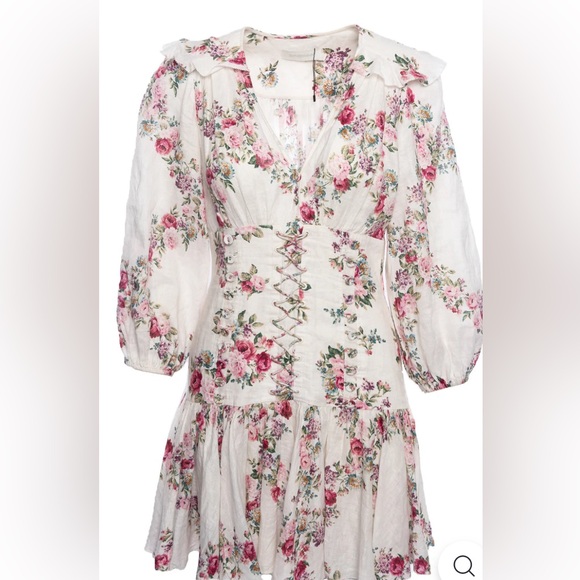 Stunning Zimmerman size 2 linen dress barely worn sadly doesn’t fit anymore. - Picture 1 of 4